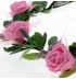 Couronne de fleurs roses - déguisement dame médiévale
