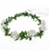 Couronne de fleurs blanches - diadème de fleurs blanches