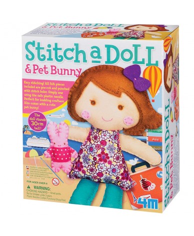 Kit de couture pour fabriquer une poupée Bunny