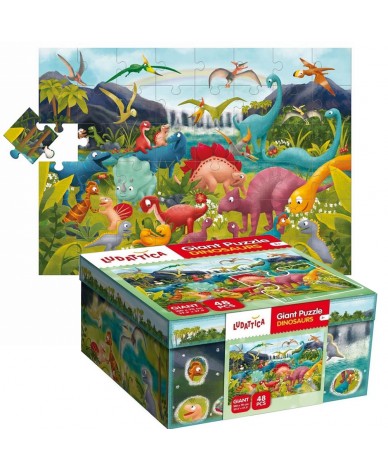 Puzzle Les Dinosaures Puzzle géant Ludattica 3 +