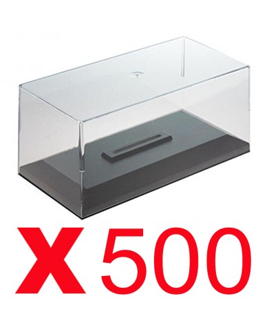 Boites vitrine en plexiglass avec socle 1/43 pour voiture miniature par 500