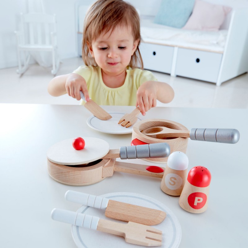 Cuisine tout en un - jouet en bois dinette pour enfant, HAPE  La  Boissellerie Magasin de jouets en bois et jeux pour enfant & adulte