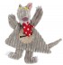 Doudou plat BigBos Le loup Déglingos
