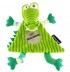 Doudou plat Aligatos Le crocodile Déglingos