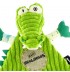 Doudou plat Aligatos Le crocodile Déglingos
