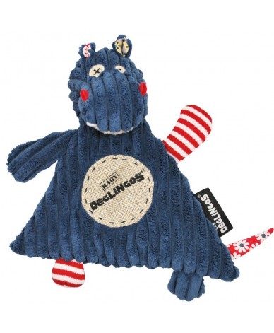 Doudou plat Hippipos L'hippopotame Déglingos