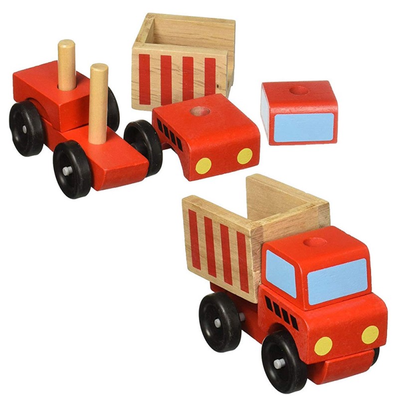 Jouets en bois Camion de chantier avec panneaux Goki® - Ekobutiks