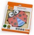 Puzzle en bois bébé Coccinelle 4 pièces épaisses Jouet 18 mois +