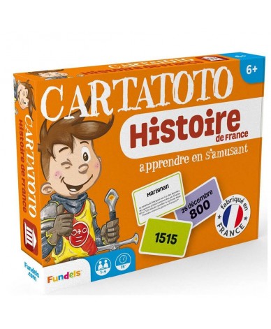 Jeu de cartes éducatives CARTATOTO Apprendre l'Histoire de France