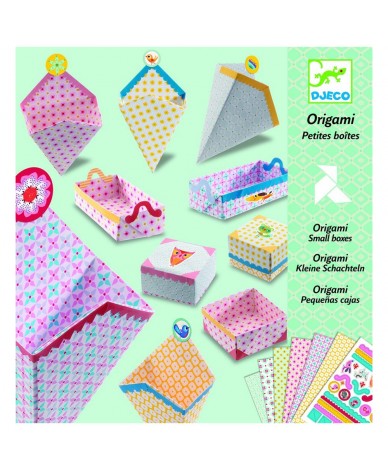 Pliage papier Djeco Origami Petites boîtes