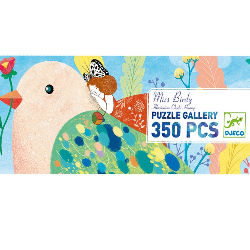 Puzzle Djeco Gallery Miss Birdy 350 pcs 8 ans +