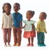 Famille de 4 poupées articulées Milo Lila pour maison de poupées