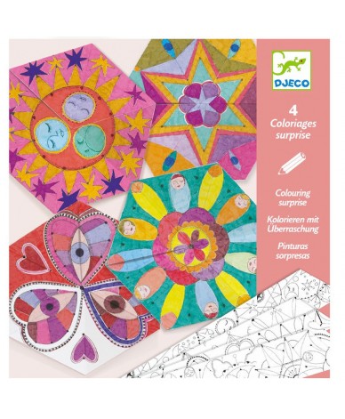 Mandalas constellations coloriage surprise Djeco Enfant 6 - 9 ans