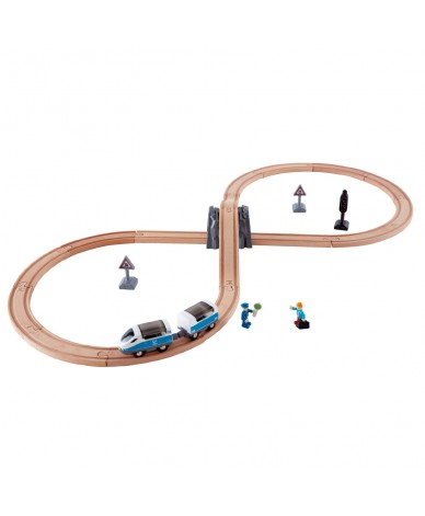 Circuit de train en 8 jouet en bois Hape