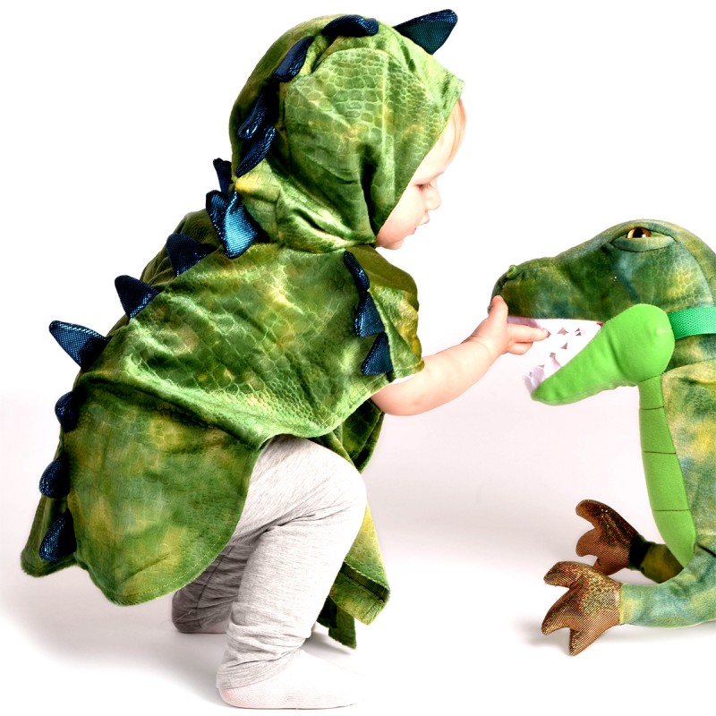 déguisement réversible tigre/dragon enfant - 3/4 ans - vert - 206588