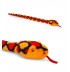 Peluche Serpent Rouge 100 cm Keeleco - Long Compagnon Éco-Responsable