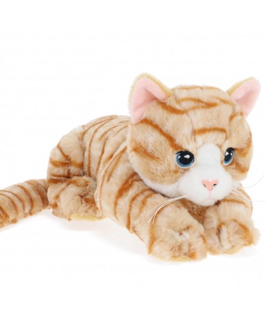 Peluche Chat Beige Keeleco 30 cm - Pureté et Engagement Éco par Keel Toys