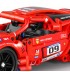 Block de construction technique Voiture Pull-Back Super Car Rouge iMMaster 437 pièces - Compatible avec Lego tecnique
