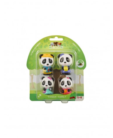 4 personnages famille Panda Klorofil dès 18 mois - Aventures et collection