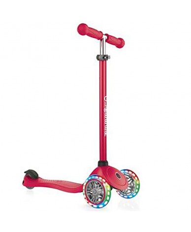 Trottinette rouge 3 roues Primo Foldable Lights (à partir de 3 ans)