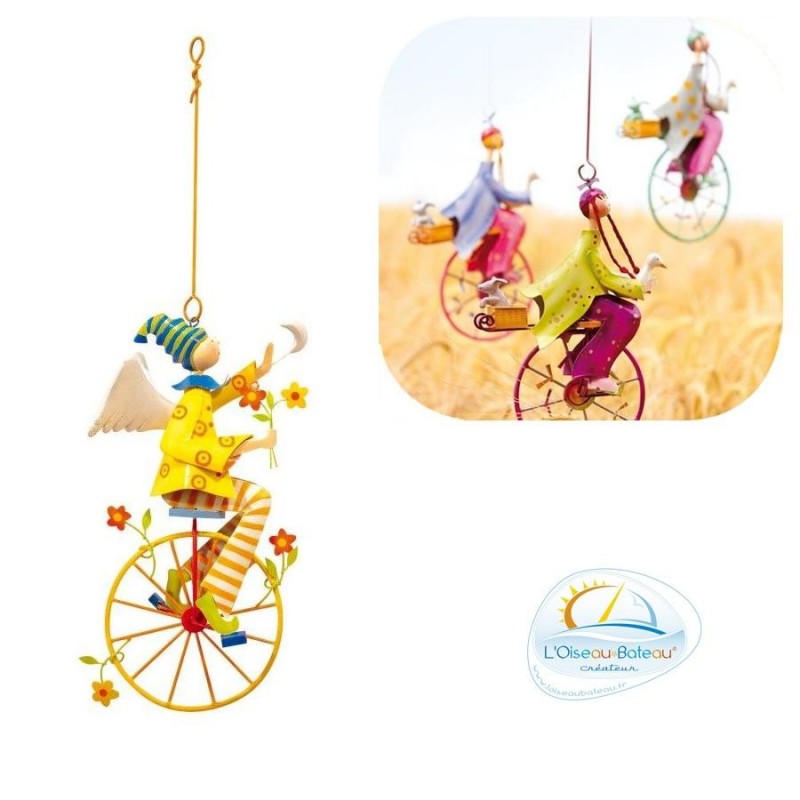 Mobile Metal Pour Chambre Bebe Triple Jaune L Oiseau Bateau